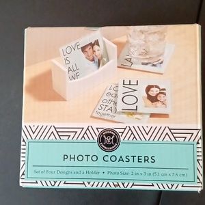NIB Modern Expressions photo coasters